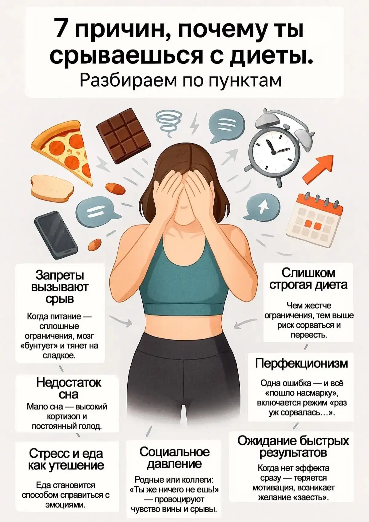 ⚠️7 причин, почему вы срываетесь с диеты⚠️