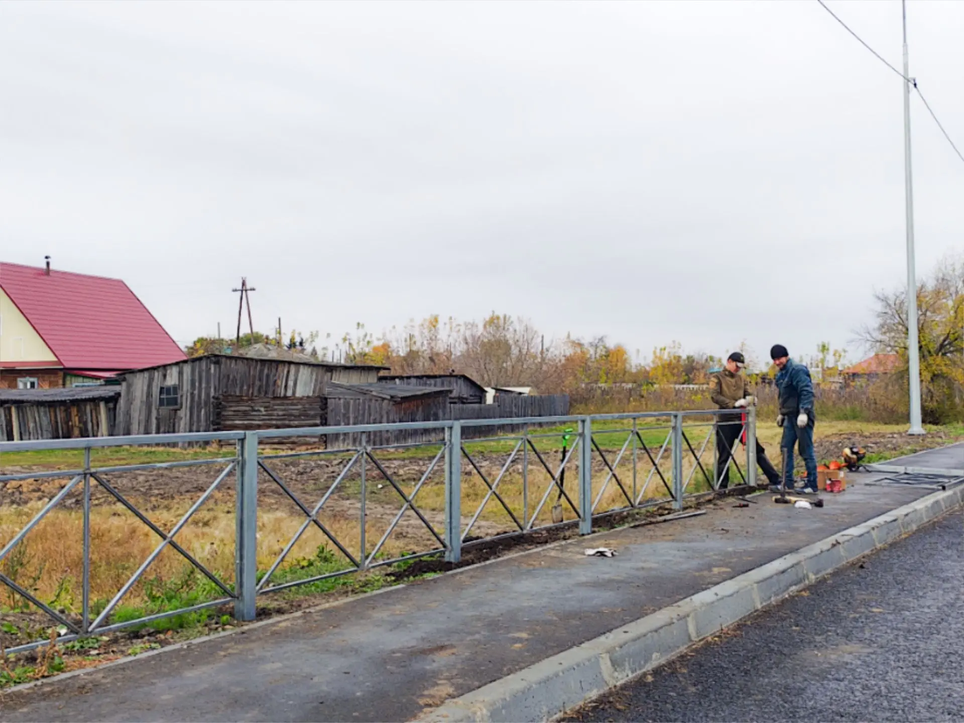 📌Что сейчас делают на дороге между деревней Корюкина и селом Белозерским? У пешеходног...