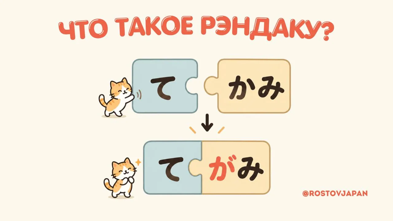 🇯🇵 Почему 紙（КАми）, но 手紙（тэГАми）?