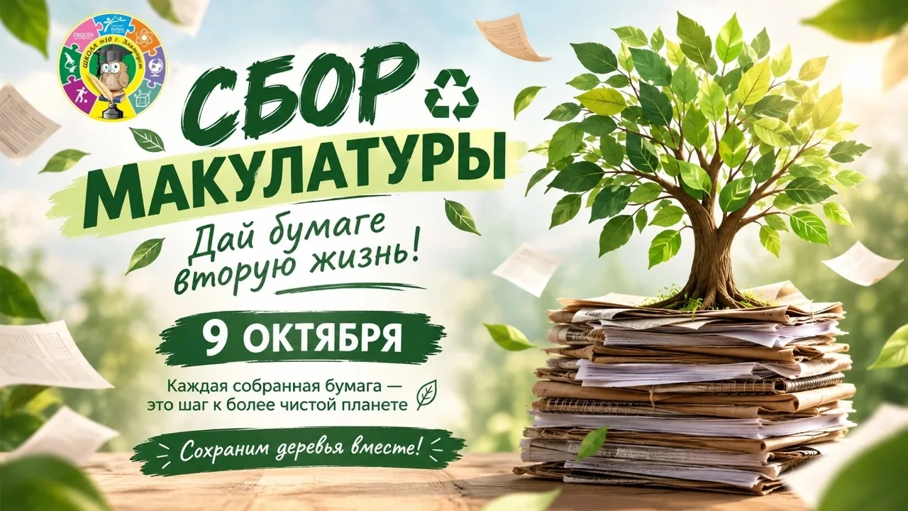 Акция  "Сдай макулатуру – спаси дерево!»