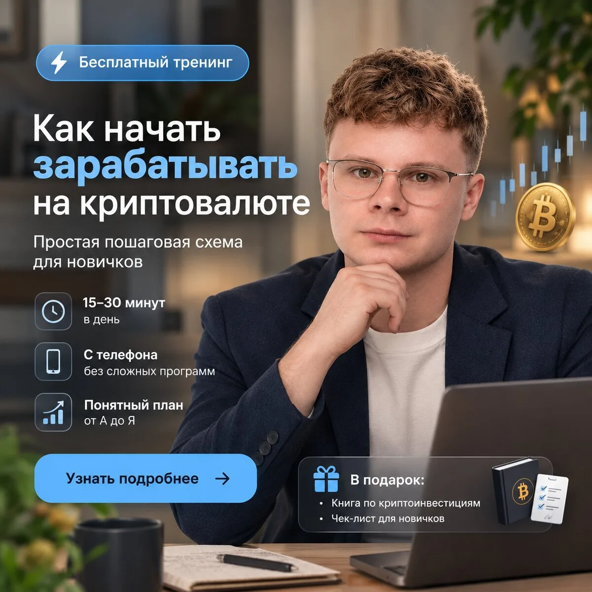 Онлайн-тренинг по криптовалюте.