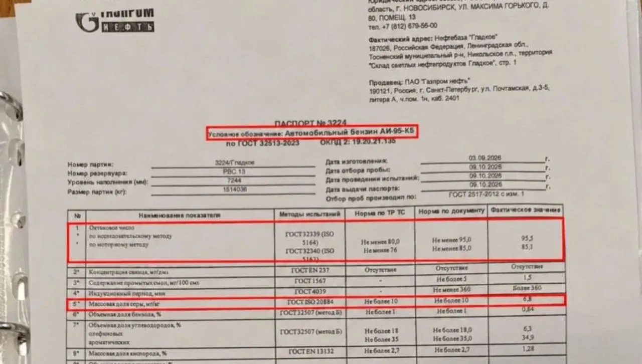 ⛽️ На АЗС Петербурга начали продавать топливо с пониженными экологическими стандартами ...