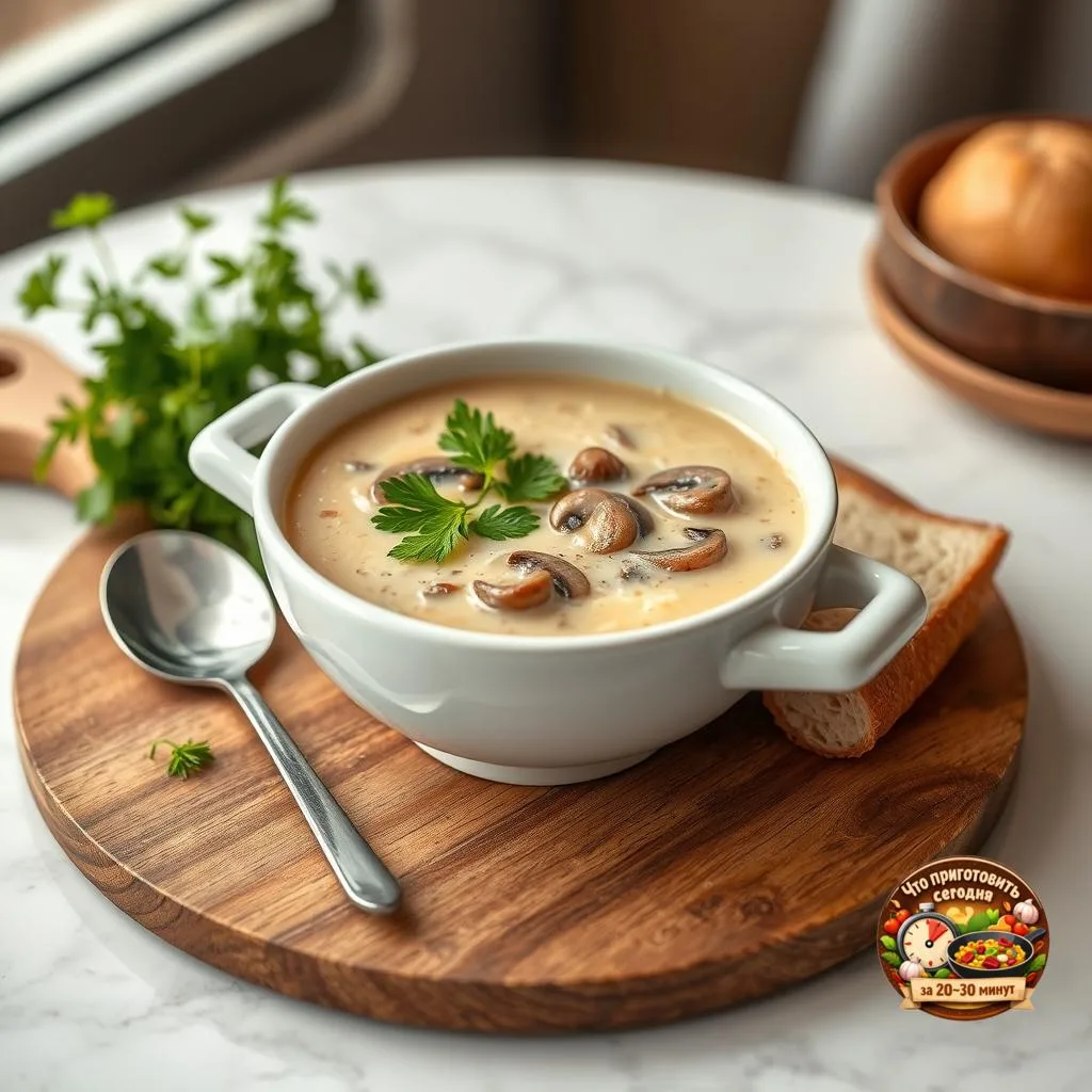 🍽️ Грибной крем-суп с картофелем