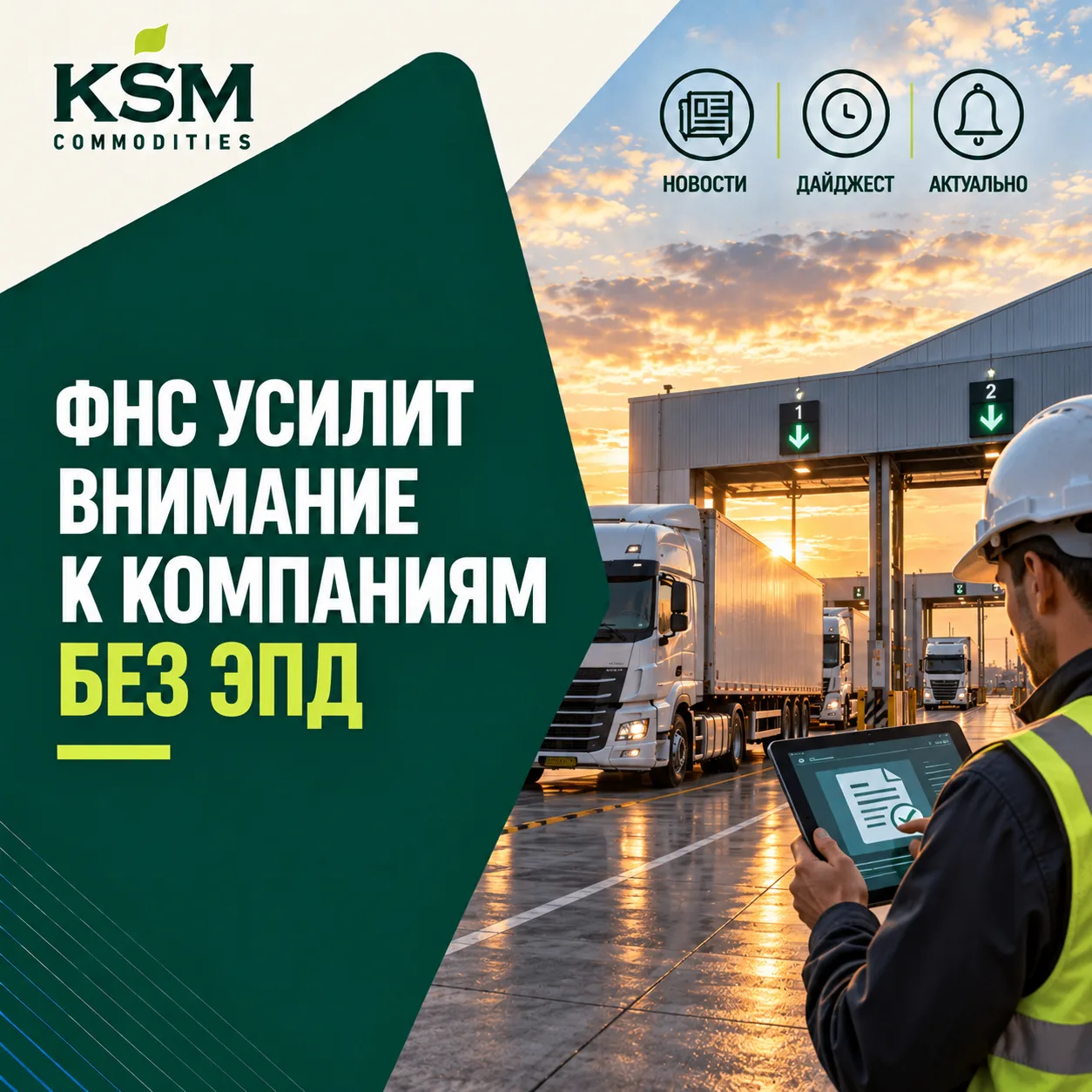🚛 ФНС усилит внимание к компаниям без ЭПД