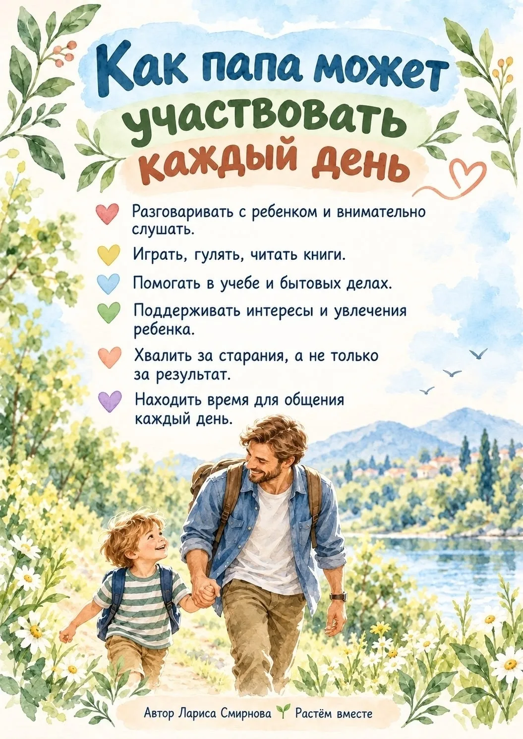 💙 Роль отца в воспитании ребёнка