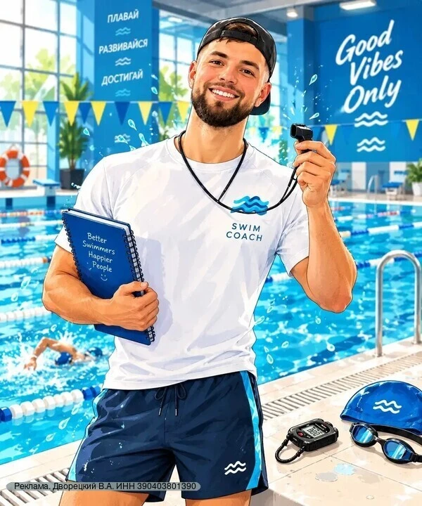 🏊‍♂️ Думаешь, плавание — это только про «вдох‑выдох» и серьёзное лицо? Ха‑ха, не в моё...