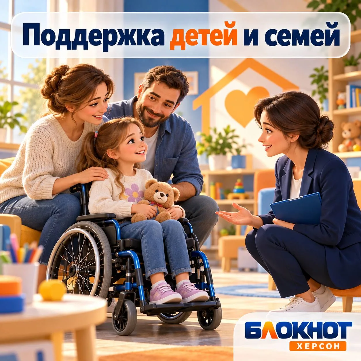 👨‍👩‍👧‍👦 В Херсонской области откроют отделение Фонда защиты детей