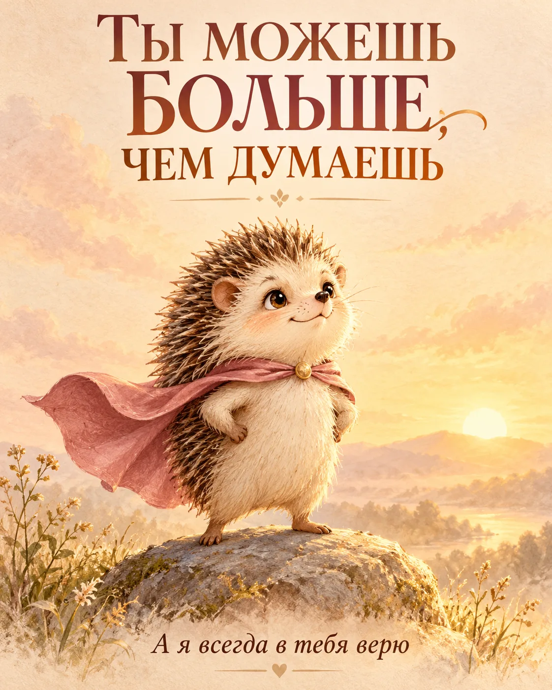 🦔 Не обязательно сворачивать горы каждый день. Иногда достаточно перестать сомневаться...