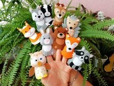 Фетровые игрушки, но пальчиковые
