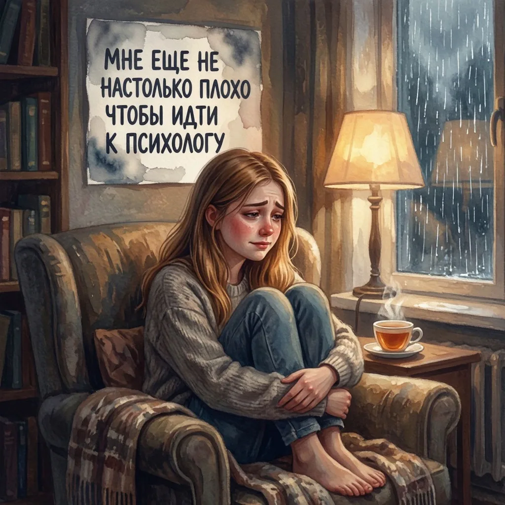 Мне еще не настолько плохо, чтобы идти к психологу - чаще всего я слышу именно эту мысл...