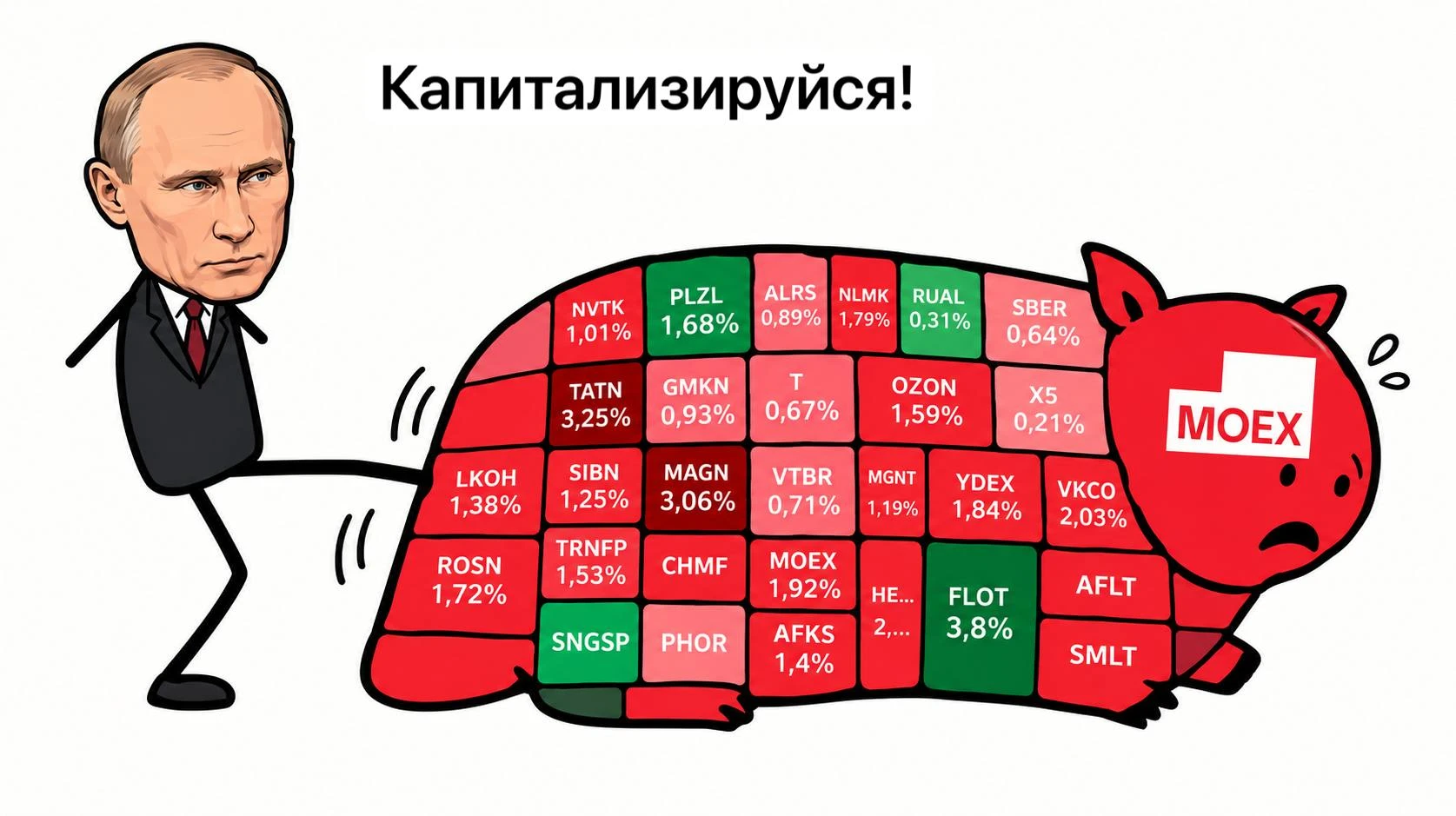 Пока мы, к сожалению, не до конца добиваемся цели по росту капитализации фондового рынк...