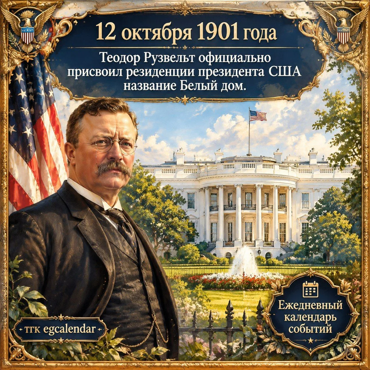 12 октября 1901 года Теодор Рузвельт официально присвоил резиденции президента США назв...
