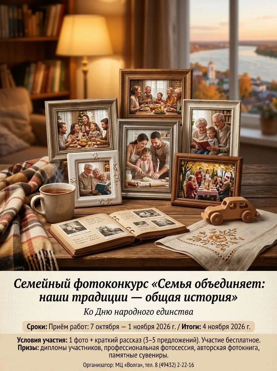 🎉Семейный фотоконкурс «Семья объединяет: наши традиции — общая история»!