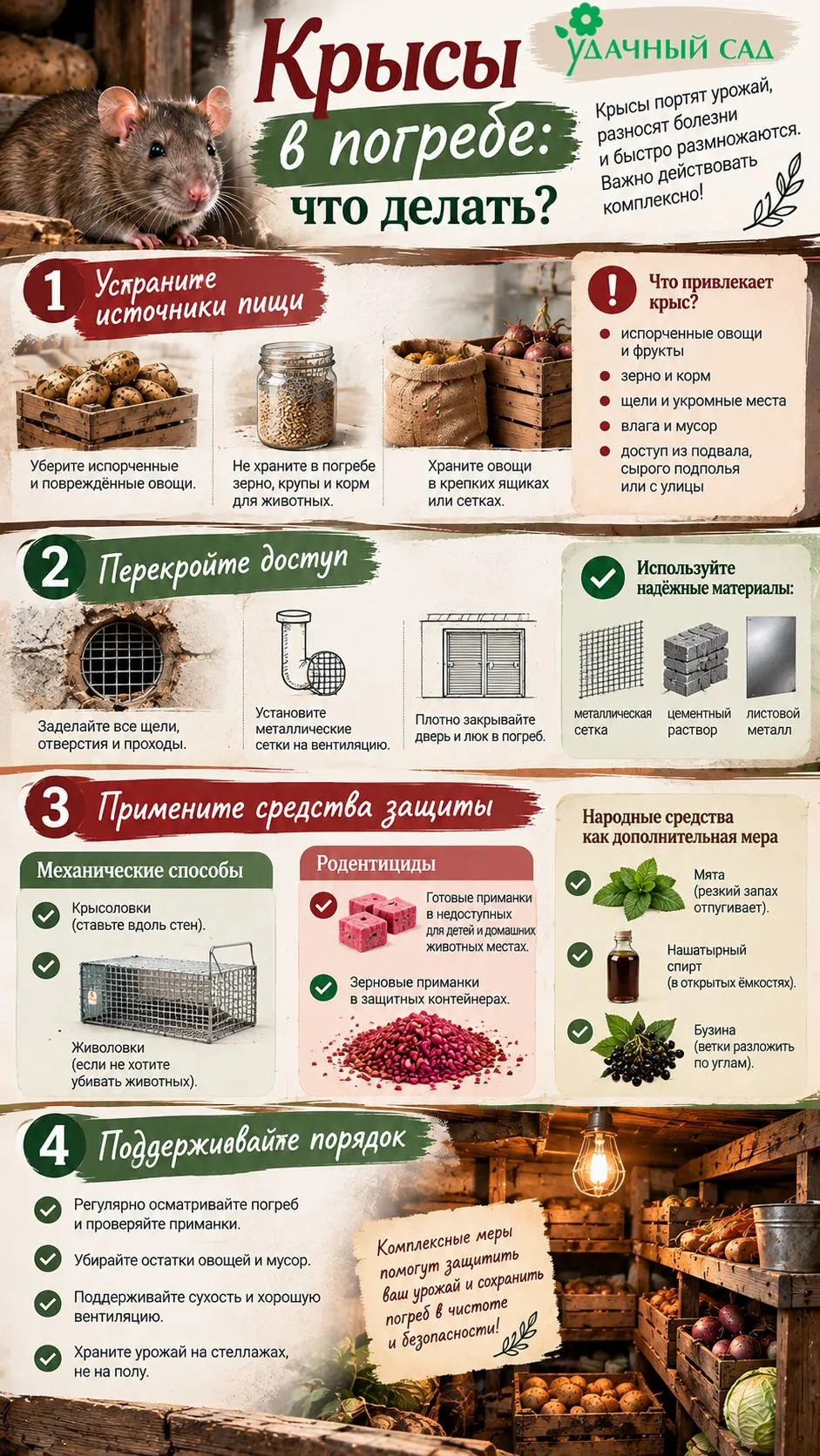 Крысы - большая неприятность (слабо сказано). Вступать в борьбу следует незамедлительно!