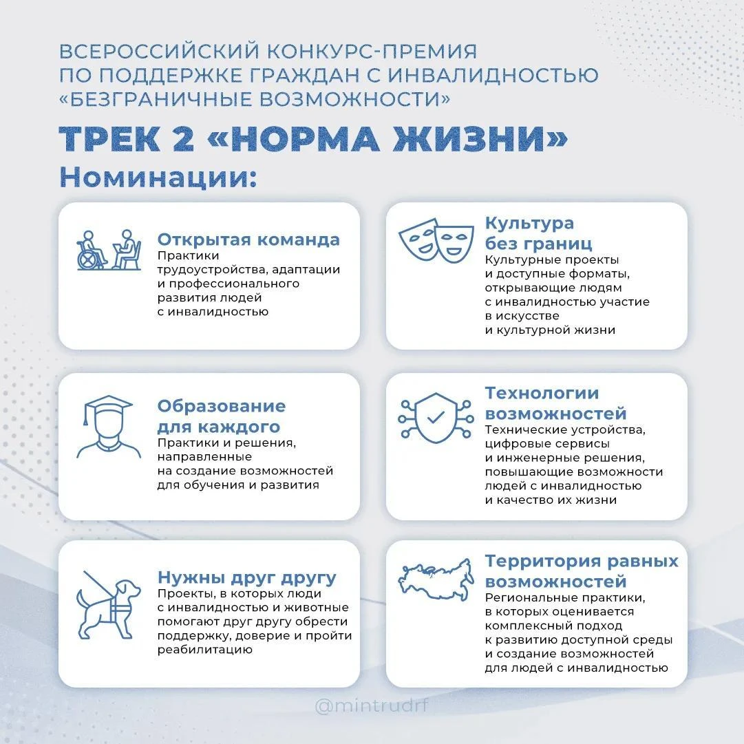 Стартовал Всероссийский конкурс-премия по поддержке граждан с инвалидностью «Безграничн...