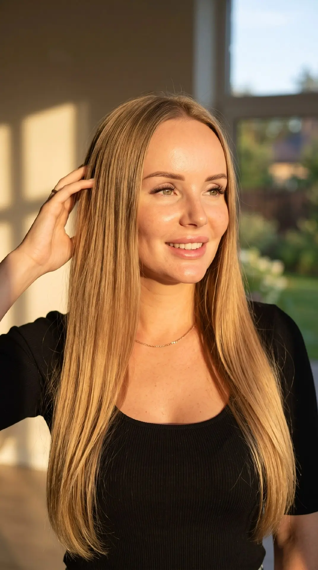 Ультрареалистичная beauty-фотография девушки в эстетике Pinterest Golden Hour, Soft Gla...
