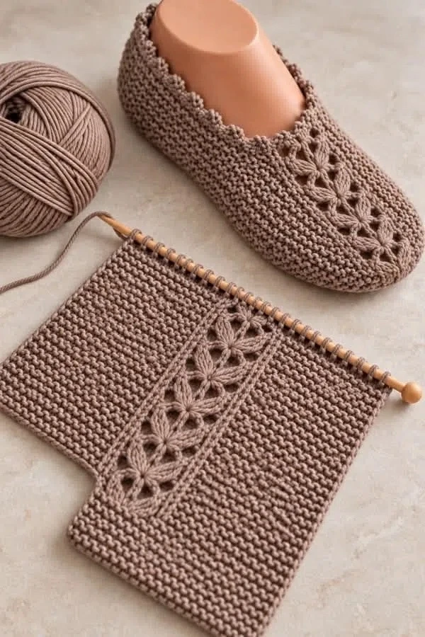 🧶 Следки, которые не хочется снимать! Уютные, мягкие и с красивым цветочным узором