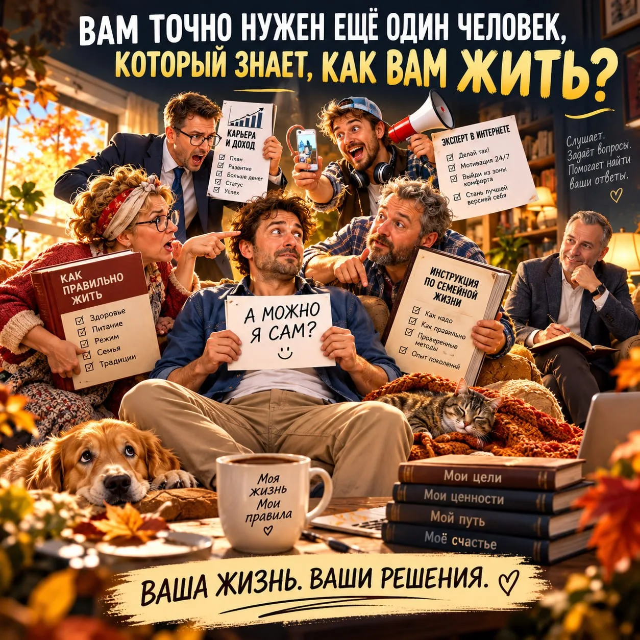 😎 ВАМ ТОЧНО НУЖЕН ЕЩЁ ОДИН ЧЕЛОВЕК, КОТОРЫЙ ЗНАЕТ, КАК ВАМ ЖИТЬ?