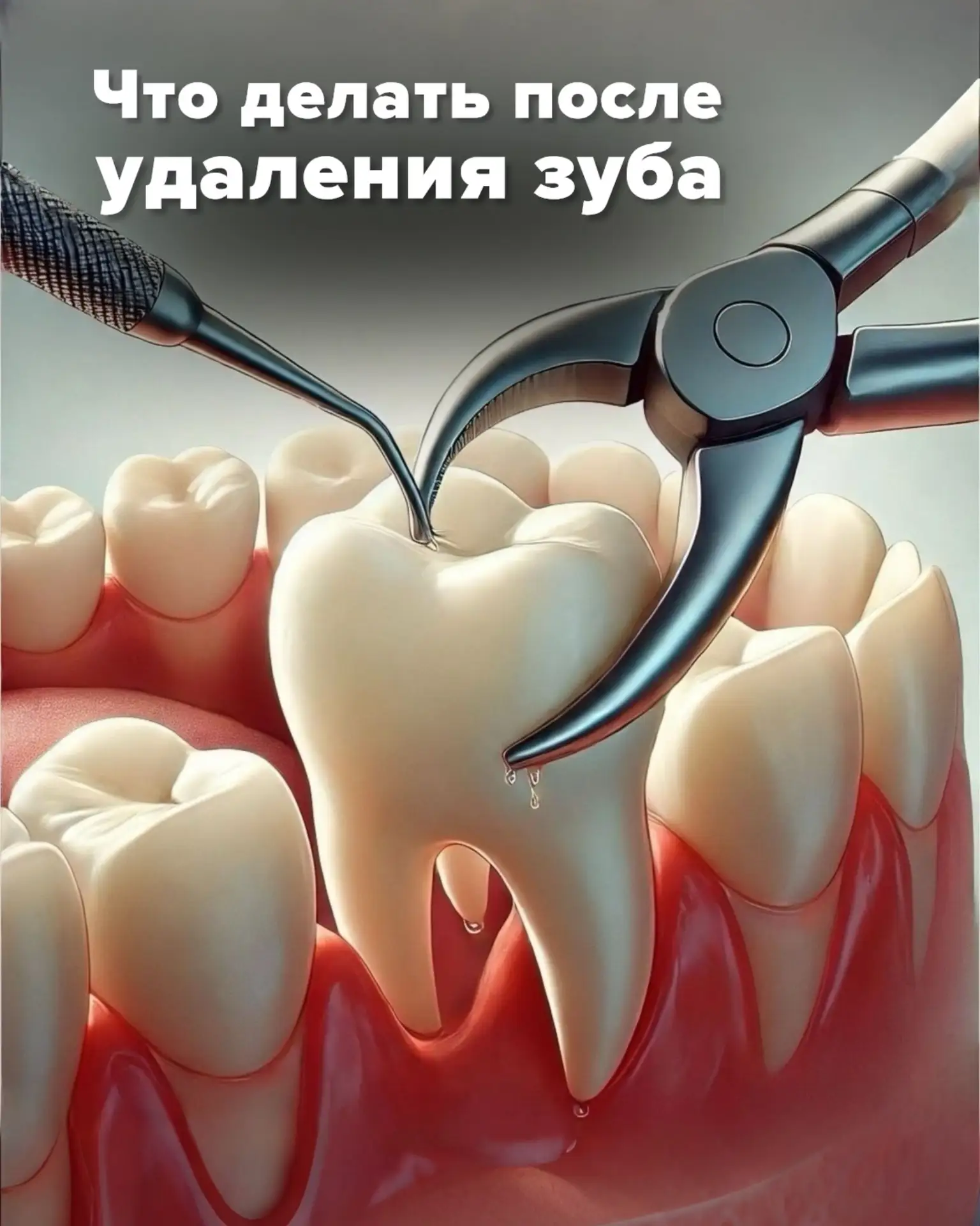 В первые 24 часа после удаления особенно важно сохранить кровяной сгусток в лунке: он з...