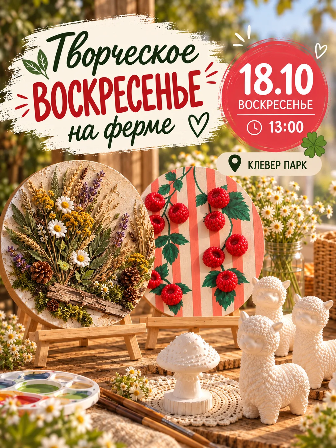 🍃 Планы на воскресенье: искусство на природе!