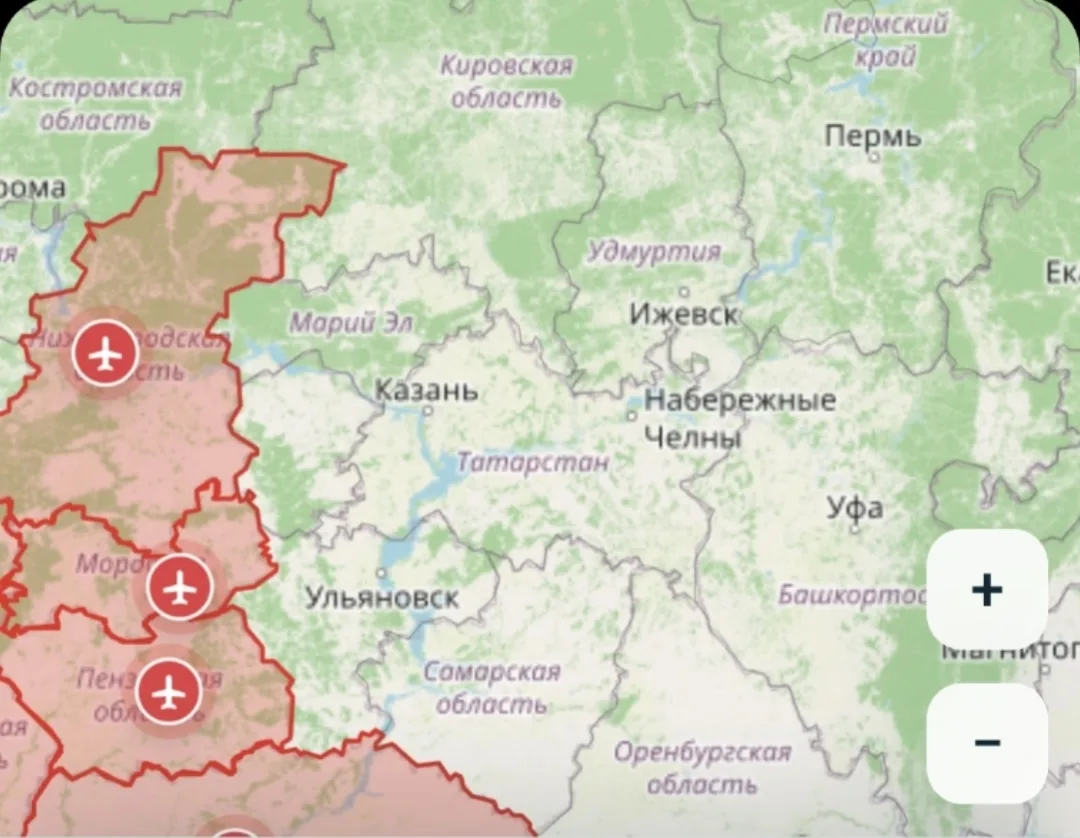 ❗Начались массовые фиксации в соседних к Уралу регионах