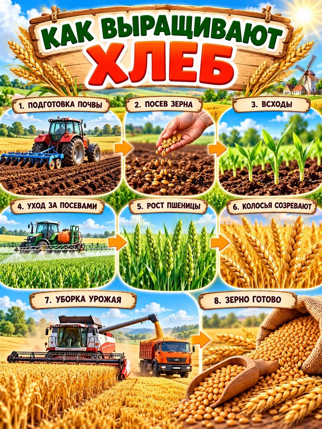 День хлеба. Как хлеб попадает на стол.