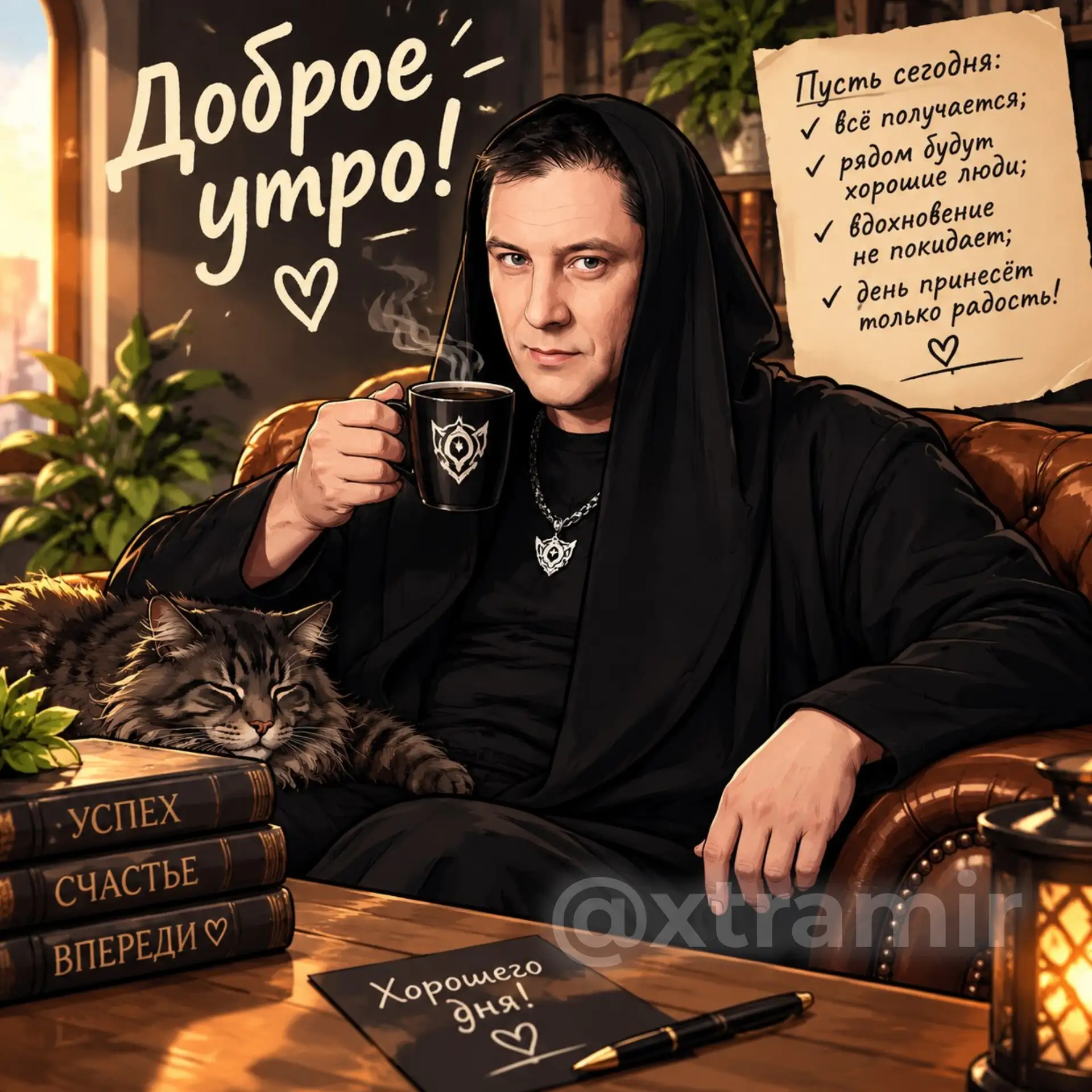 🍂️Всем доброе утро, хорошего дня и отличного настроения! ☕🍫🧡