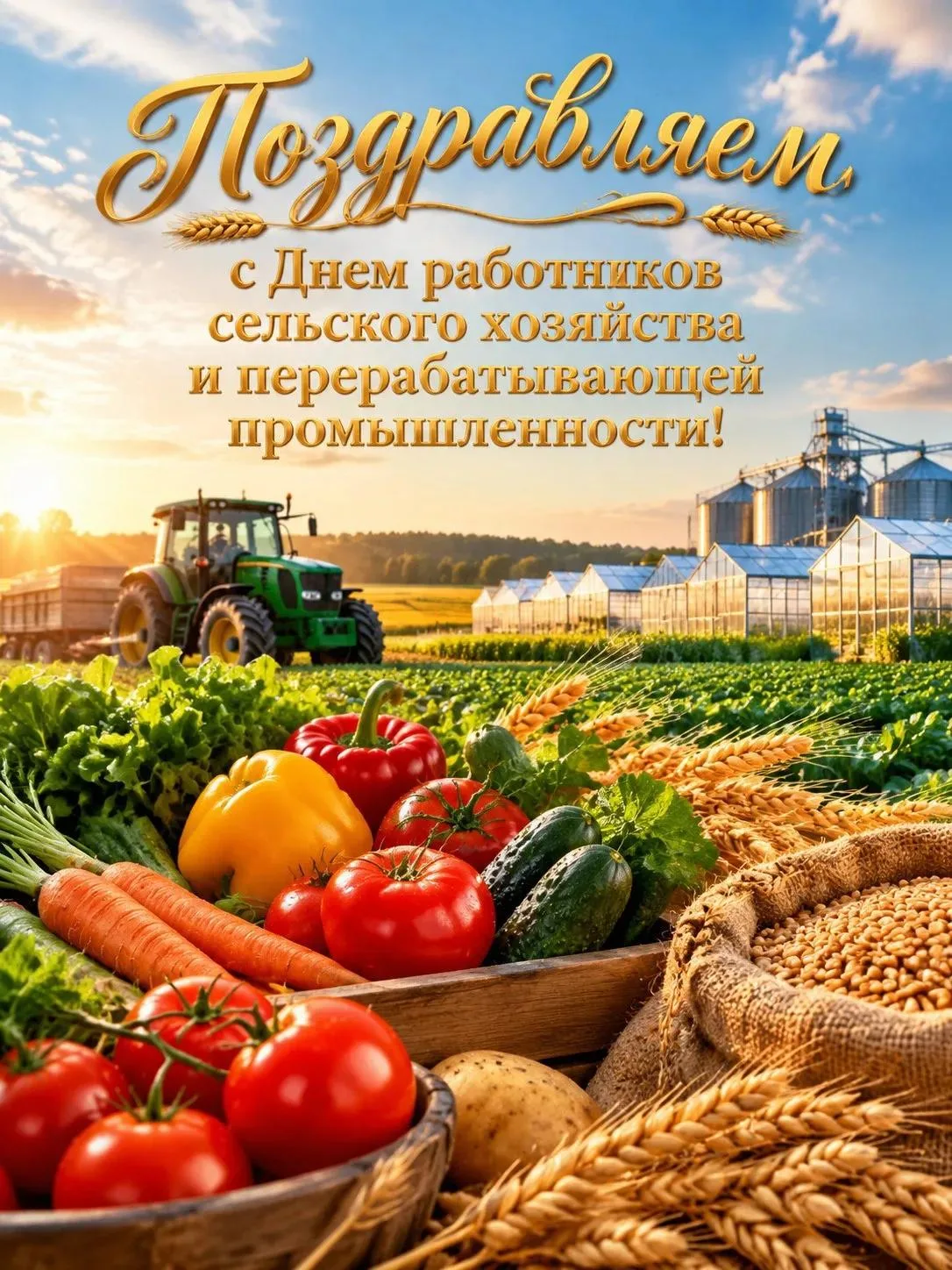 🌻♥️Поздравляем работников сельского хозяйства и перерабатывающей промышленности Гульке...