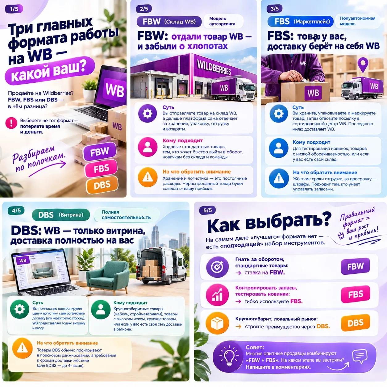 Три главных формата работы на WB — какой ваш?