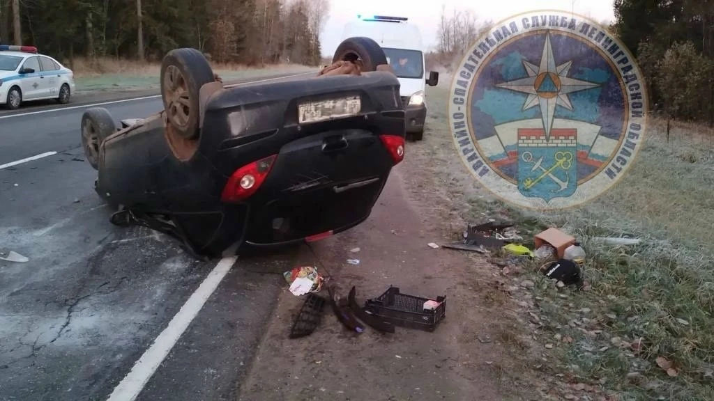 Сегодня на автодороге вблизи деревни Иссад Волховского района Ленинградской области про...