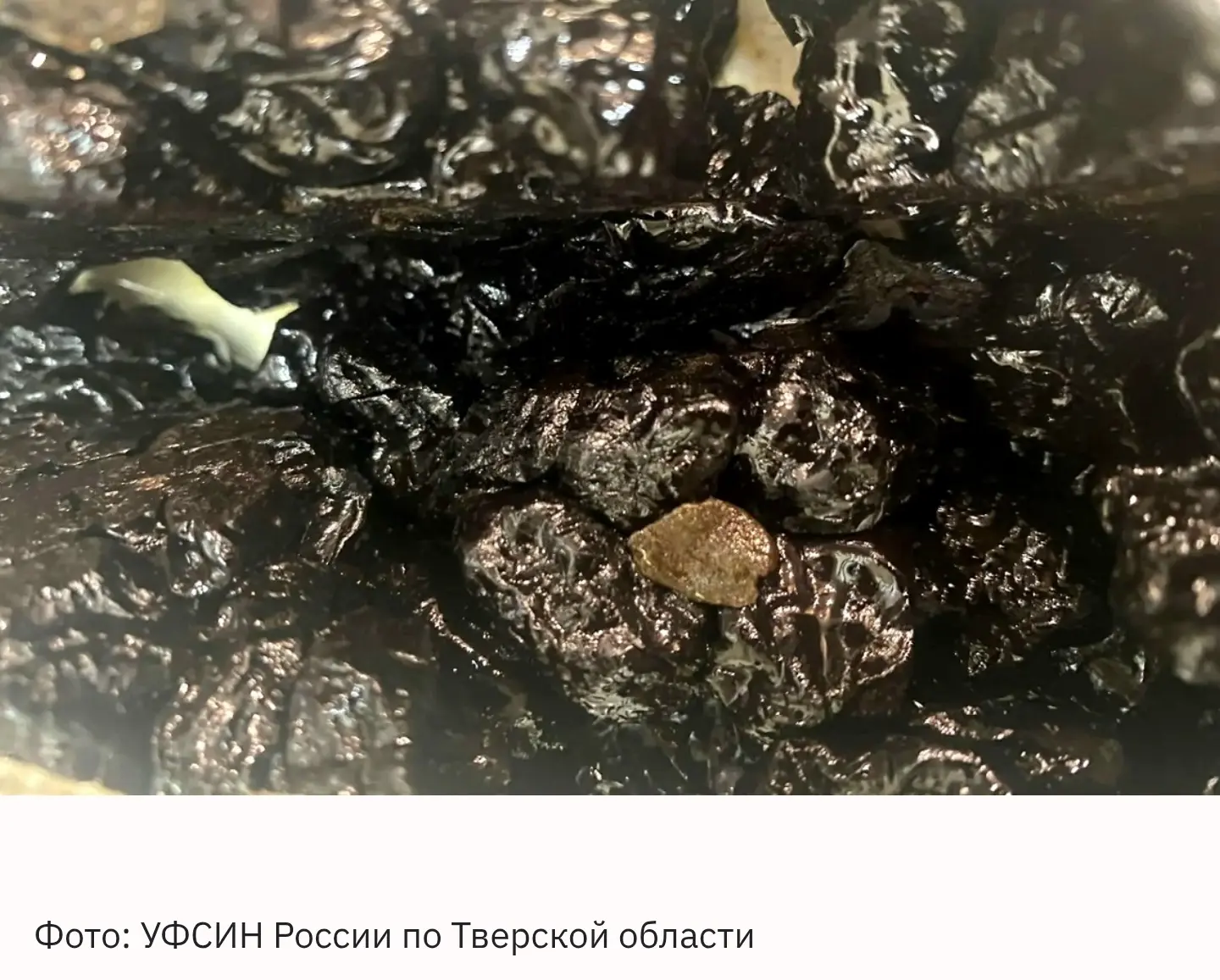 В колонию Ржева пытались передать гашиш, смешав его с черносливом