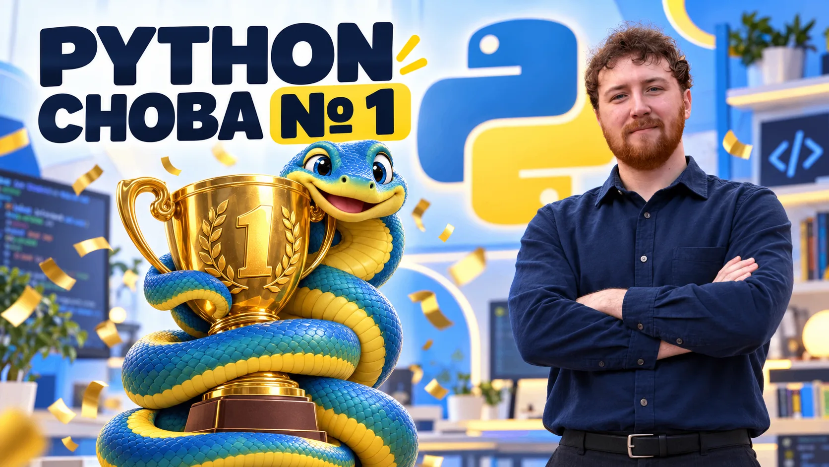 🐍 Python - самым популярным языком программирования в мире. Опять