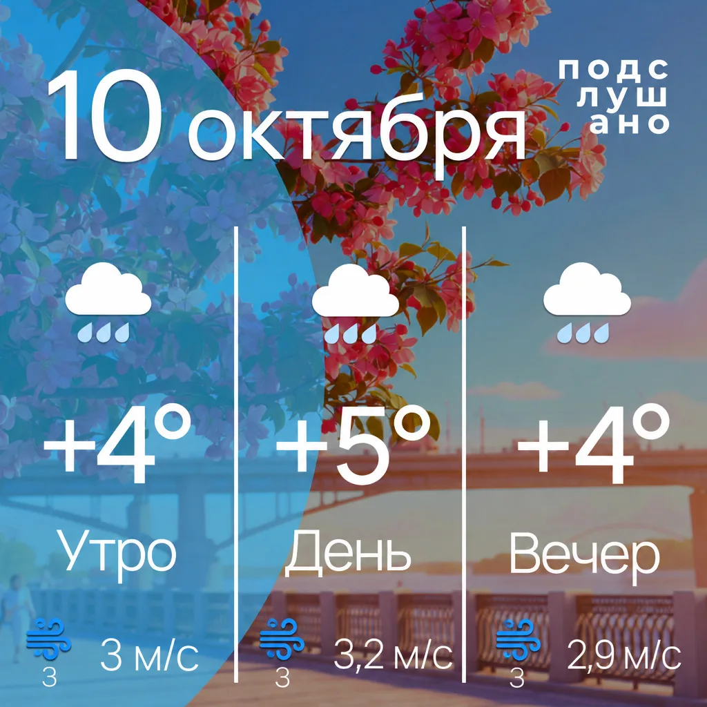 🌡 Прогноз погоды на сегодня