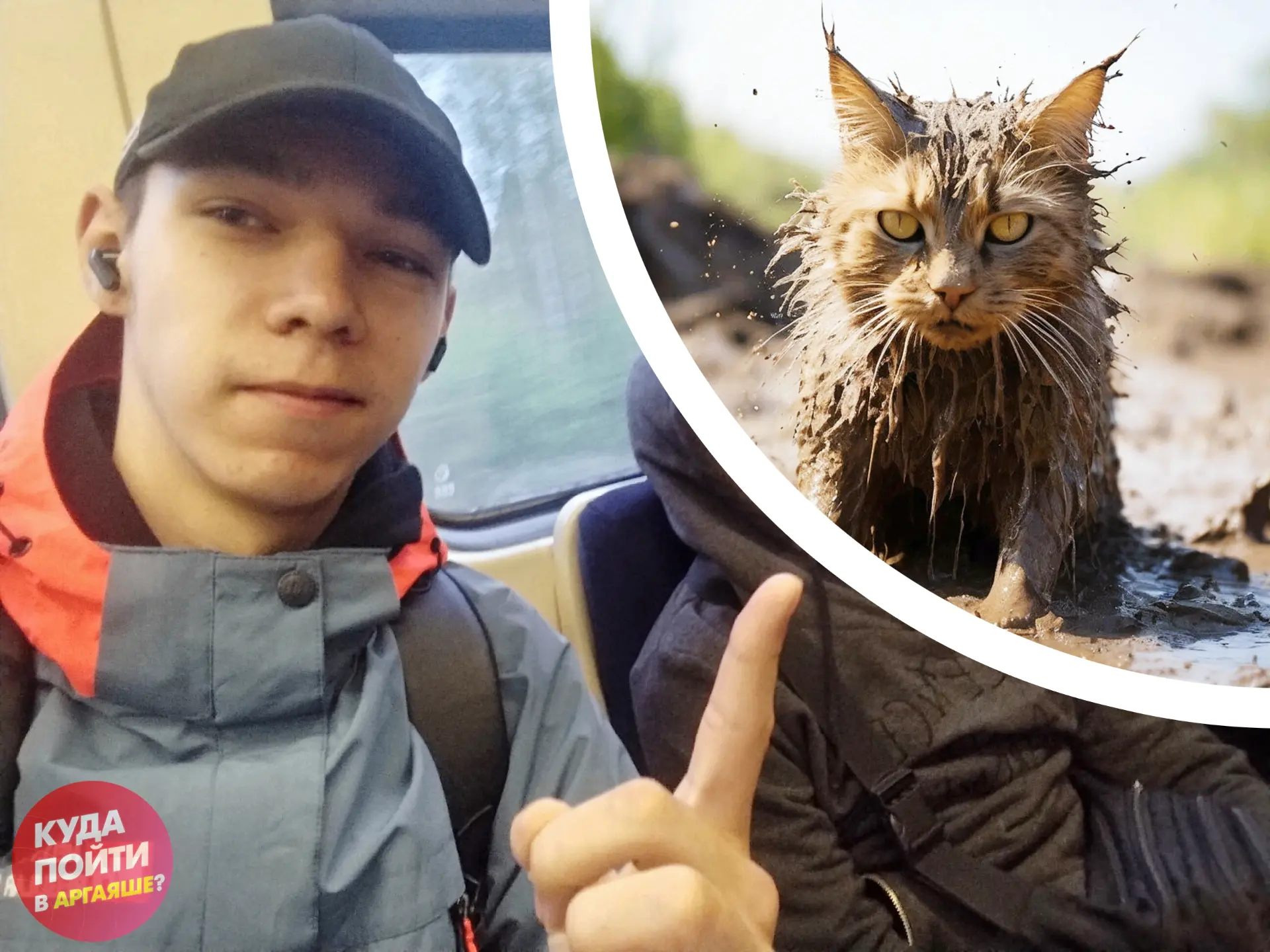 🙌 В Аргаяше студенты вытащили кошку из глубокой ямы