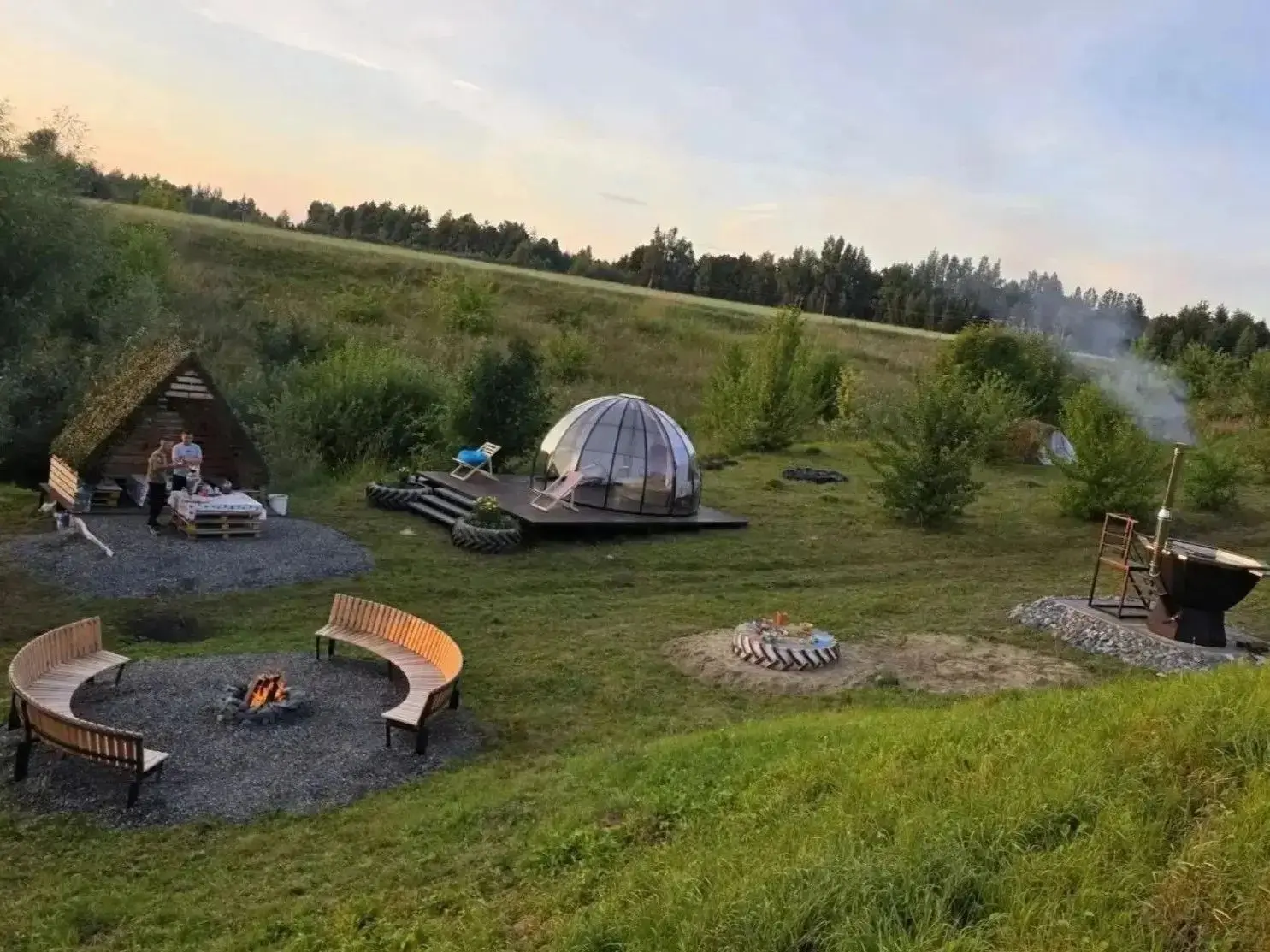 ⭐️ Семья Походкиных из деревни Калугино превратила заросший пустырь в место для отдыха ...