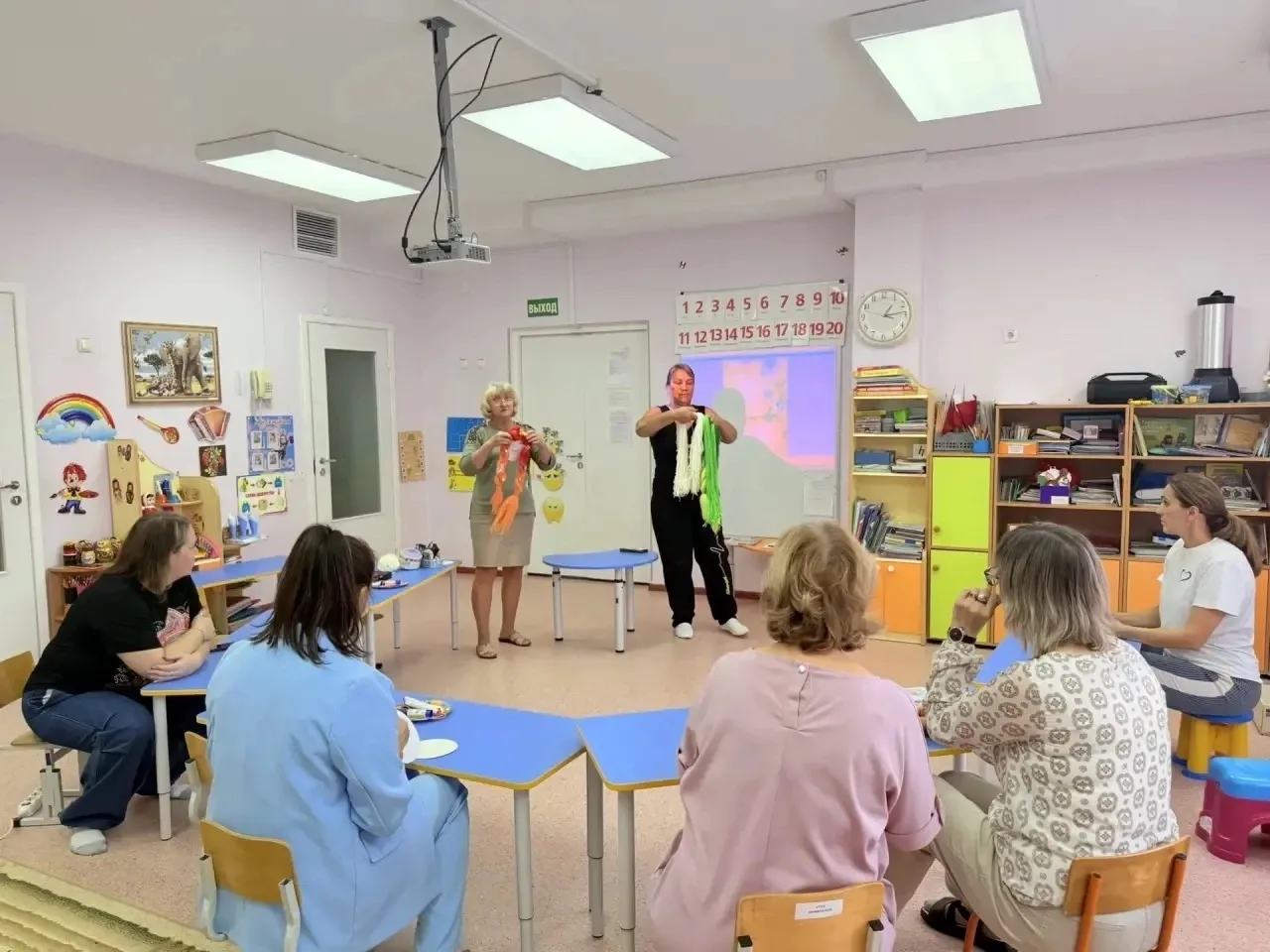 🙌В детском саду прошел мастер-класс от педагогов