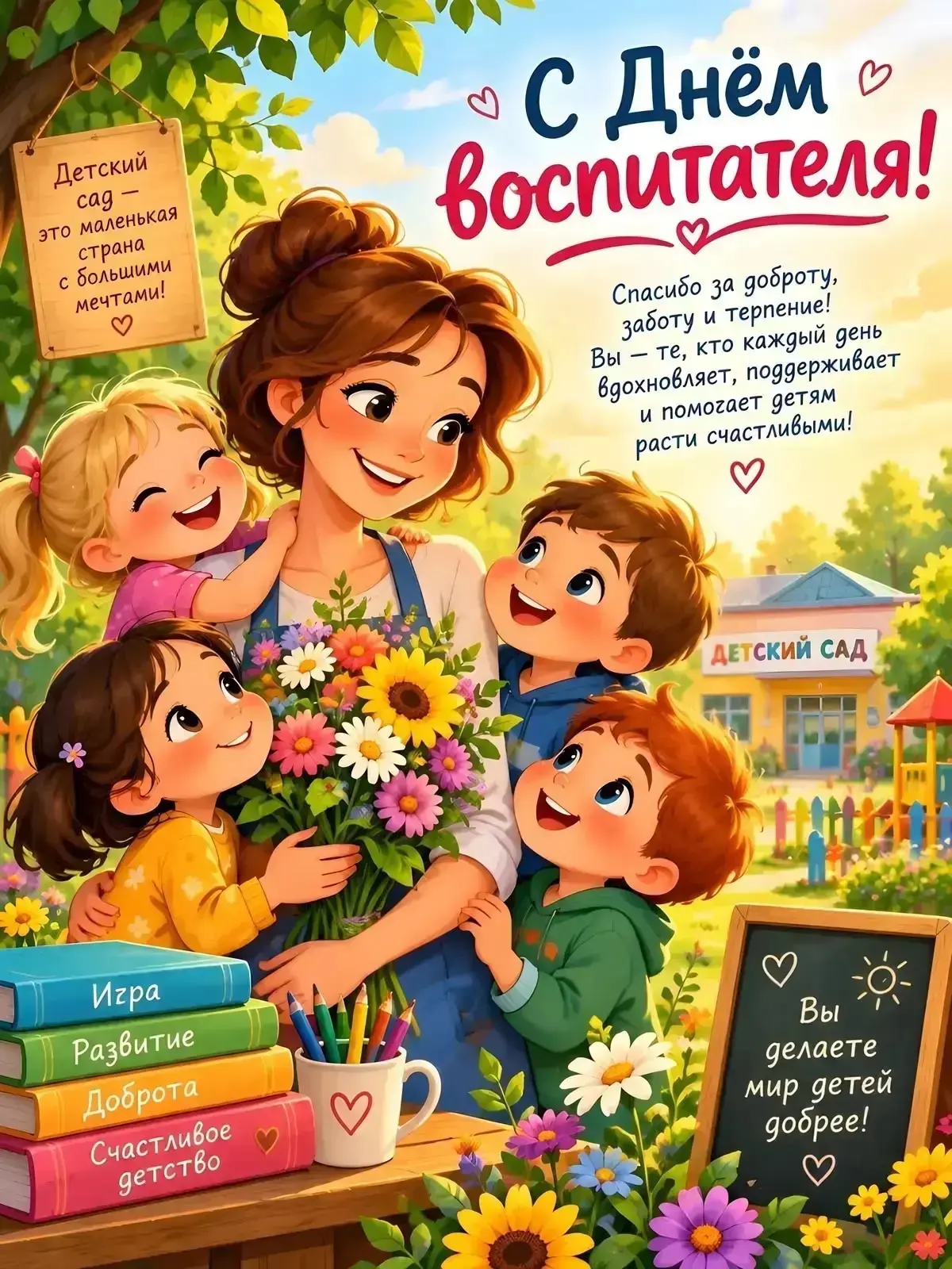 🌷 С ДНЁМ ДОШКОЛЬНОГО РАБОТНИКА! 🌷