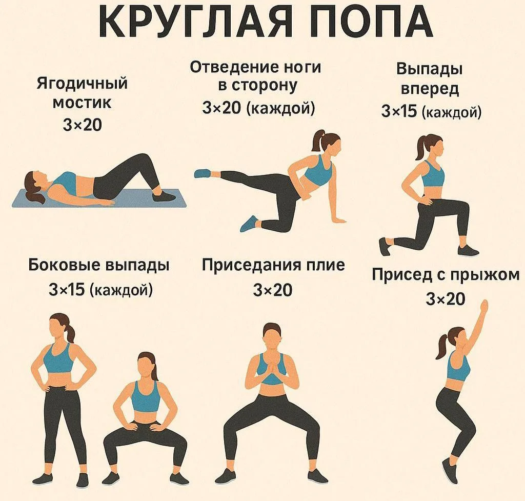 Круглая попа!🍑