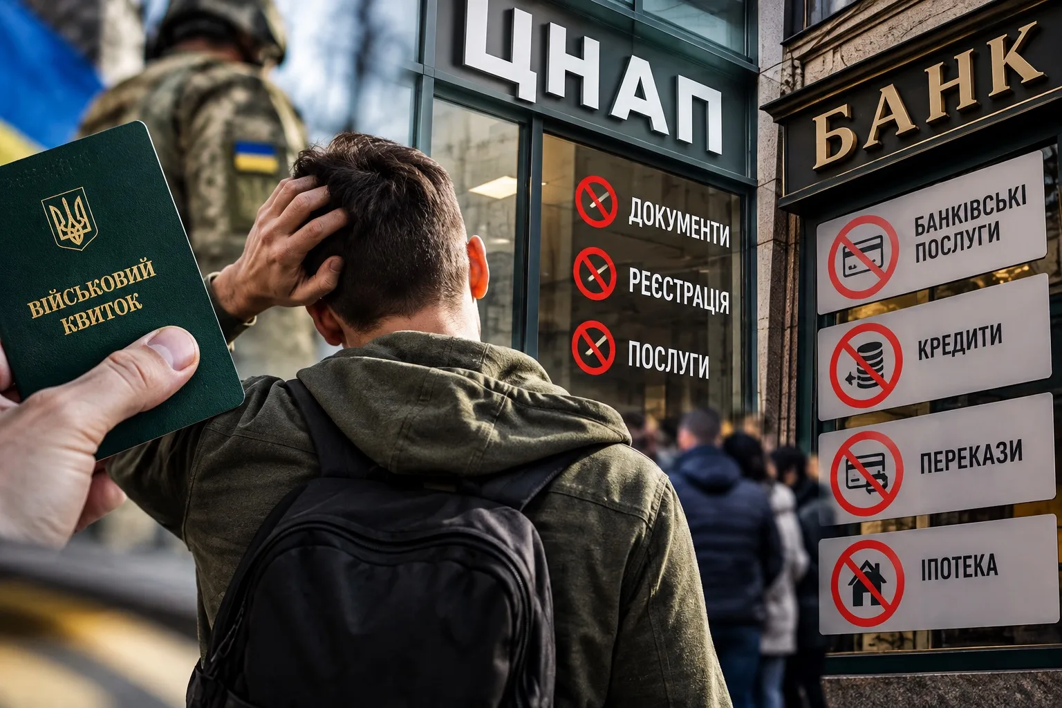 НА УКРАИНЕ ХОТЯТ ОГРАНИЧИТЬ ДОСТУП УКЛОНИСТОВ К УСЛУГАМ БАНКОВ И ГОСУЧРЕЖДЕНИЙ