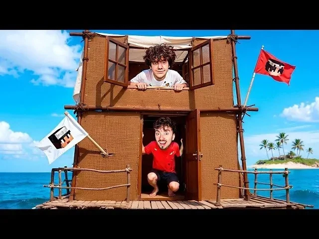 🍿 МЫ УЛУЧШИЛИ ПЛОТ НА ОДНОМ БЛОКЕ В ОКЕАНЕ В МАЙНКРАФТ!
