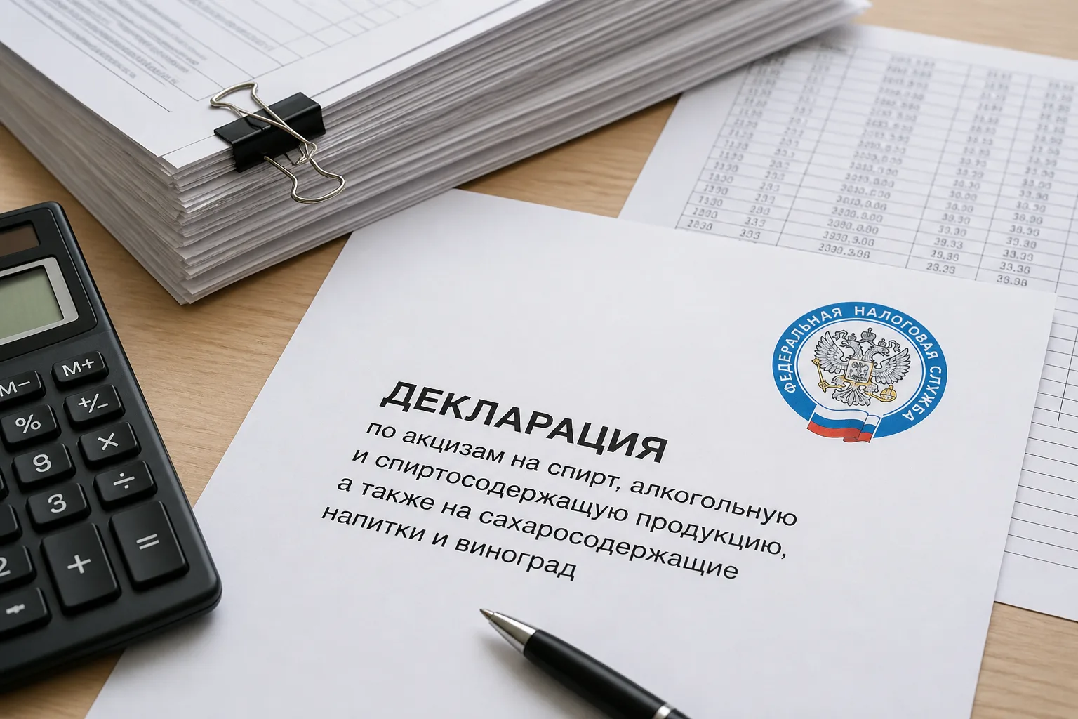 ФНС подготовила новую форму декларации по акцизам на спирт, алкогольную и спиртосодержа...