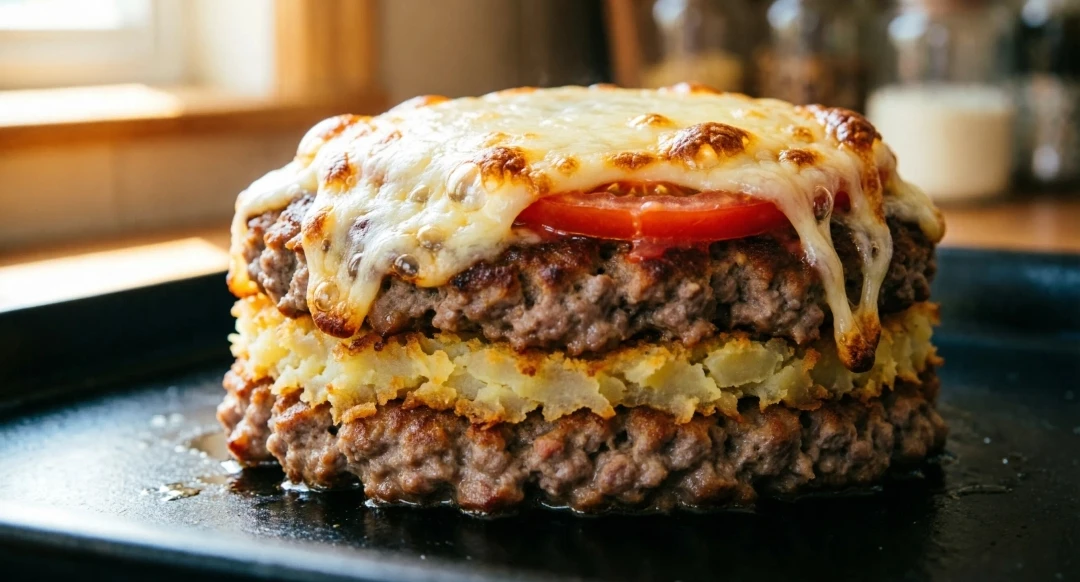 🥩 МЯСНЫЕ СТОЖКИ: СОЧНЫЙ ФАРШ ПОД СЫРНО-КАРТОФЕЛЬНОЙ ШУБОЙ — 96₽/порция