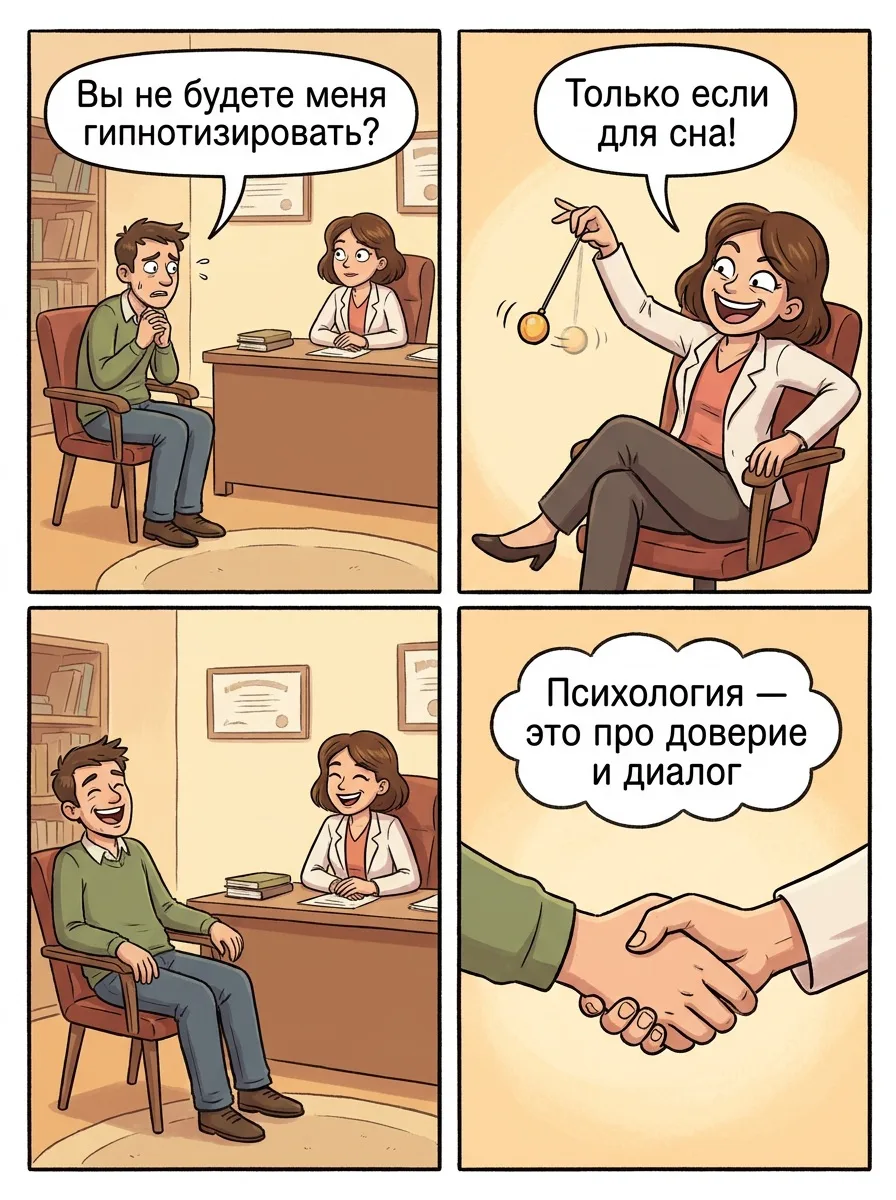 МИФ: «Психология — это когда тебя гипнотизируют»
