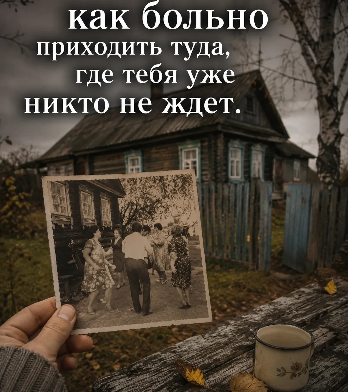 Я стою возле старого дома и смотрю на пожелтевшую фотографию. Кажется, стоит сделать ещ...