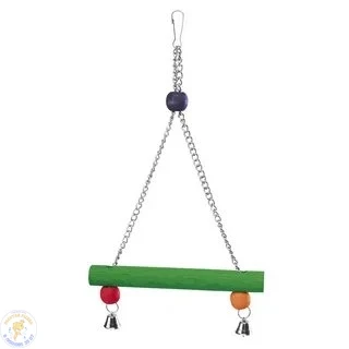 Качеля дерев.(25*22см) с колокольчиками -449р