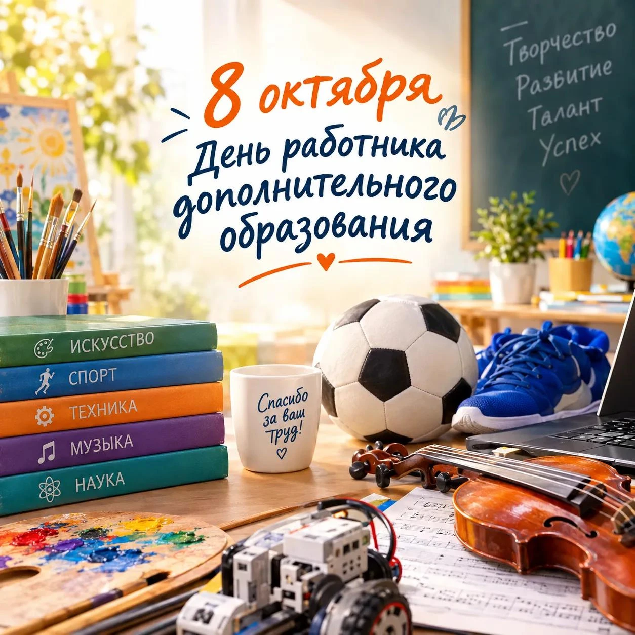 🎉 8 октября — День работника дополнительного образования.