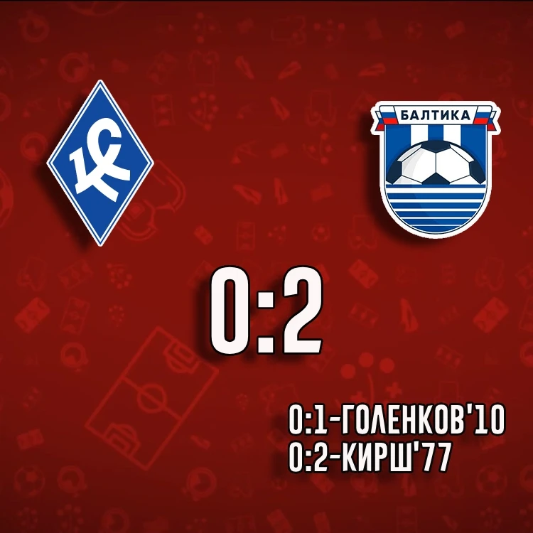 "Балтика" победил "Крылья Советов" со счётом 2:0