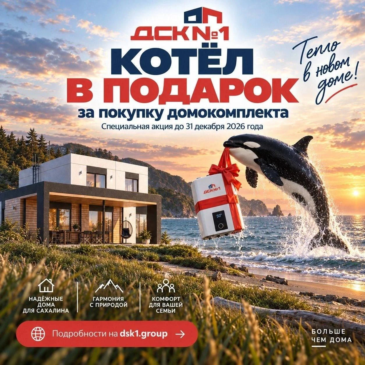 🏠 Дом — ваш. А тепло от нас!