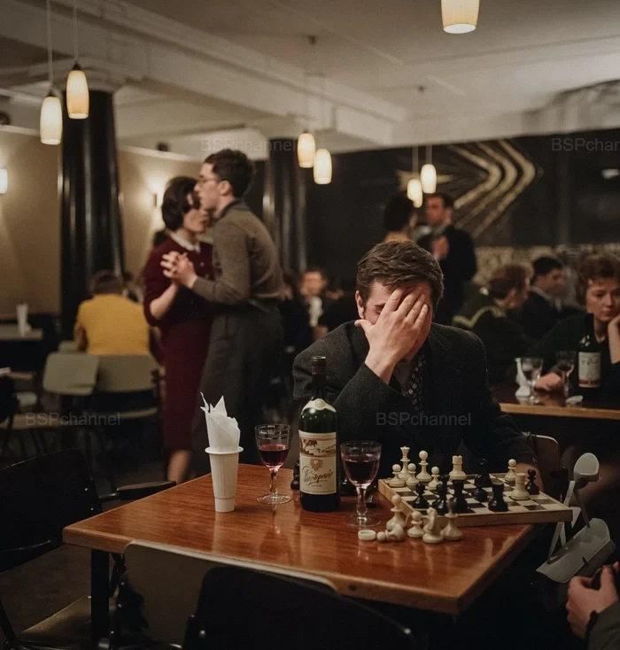 В молодёжном кафе "Ровесник", Ленинград, 1963 год. Фотограф: Наровлянский И.А.