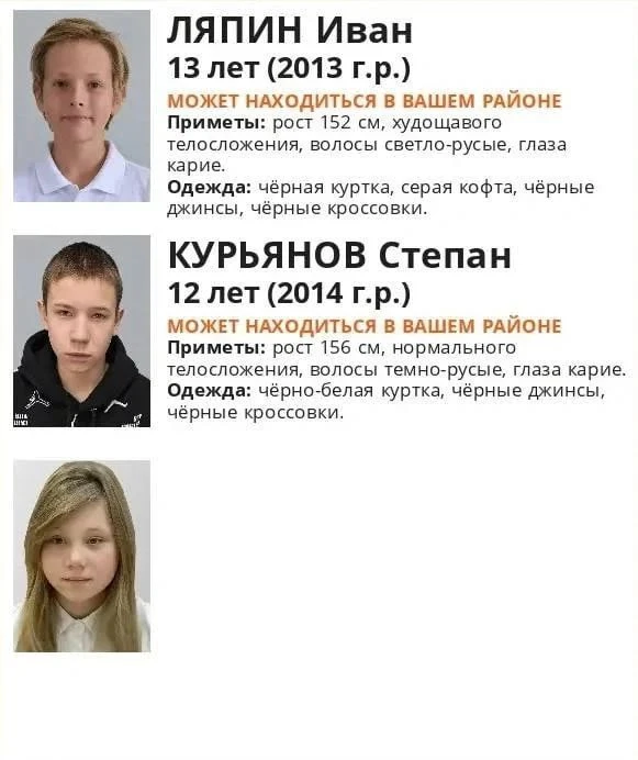 Трое школьников пропали в Полевском